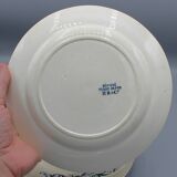 Lot 9 plate plates hb & cie earth of iron - sevigne 23 cm