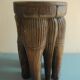 elephant stool plant holder vintage African art 50s