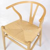 Ensemble de quatre chaises Wishbone, modèle Ch24, en hêtre, par Hans J. Wegner