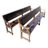Pair of antique church pews