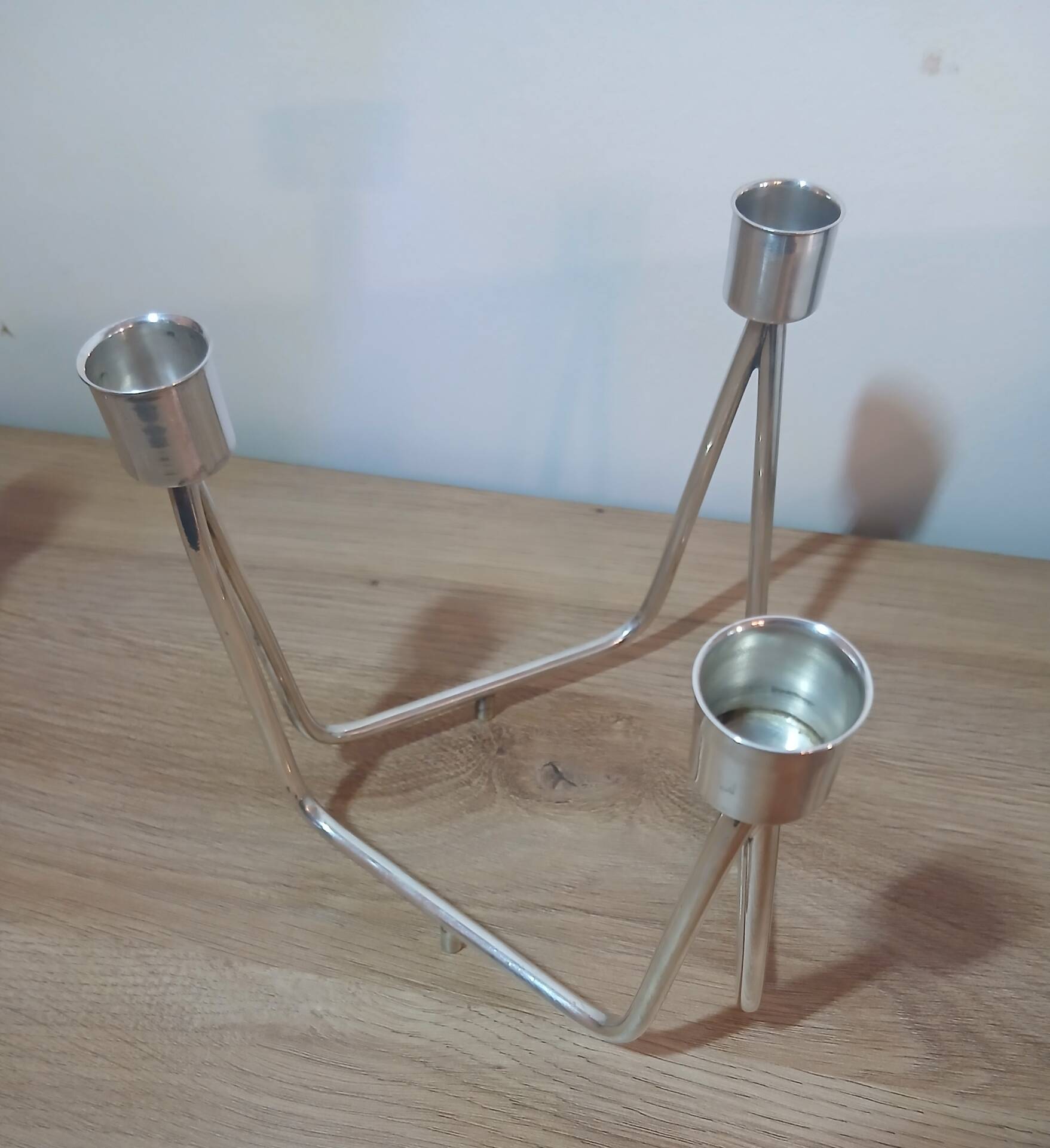 Pair of candlesticks Neptune collection new shapes Christofle 1959