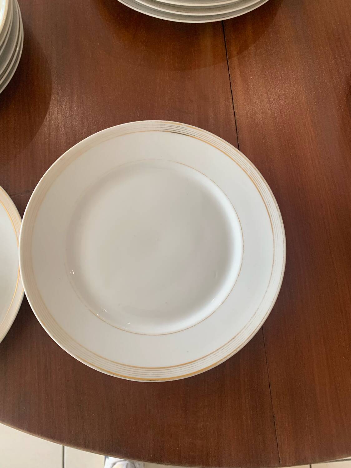 Lot of old white crockery