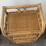 Vintage rattan chiffonier from the 70s