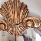 Miroir et console dorées, vintage français