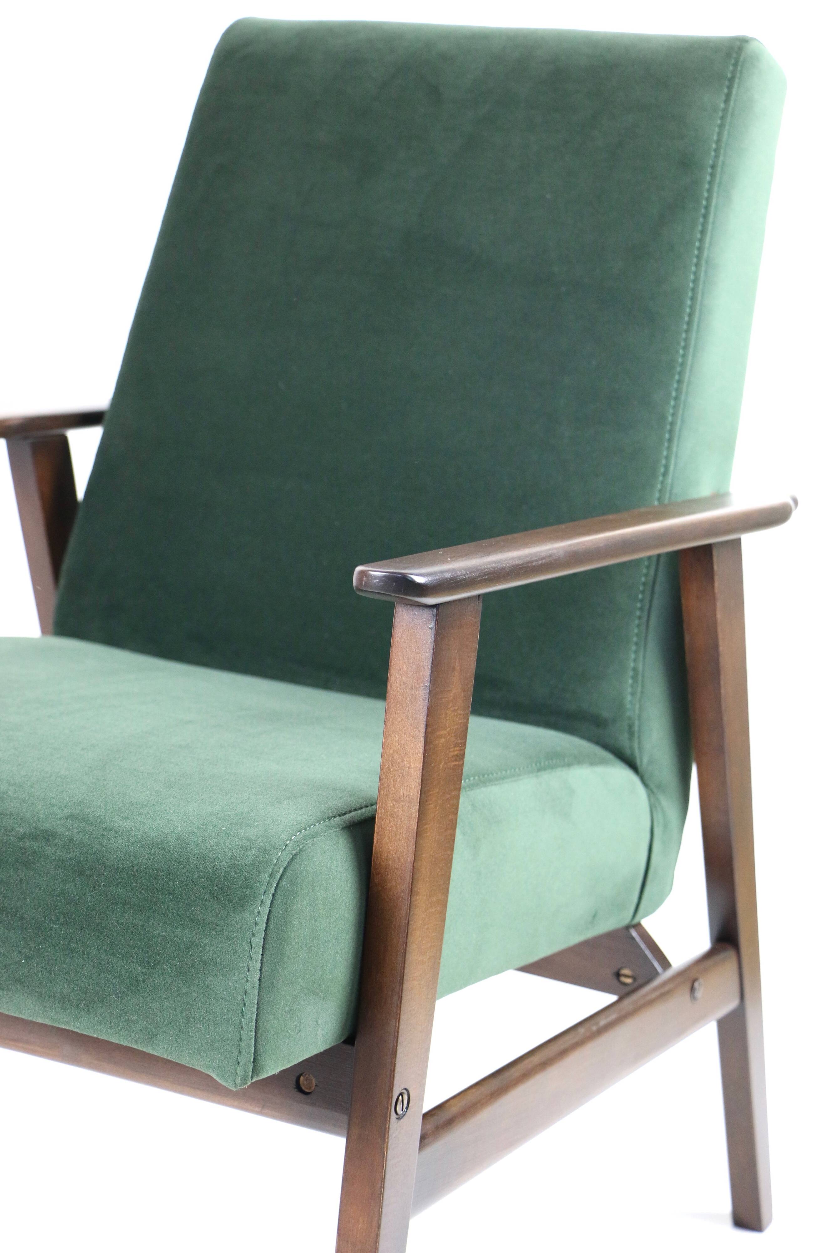 Fauteuil vert années 1970