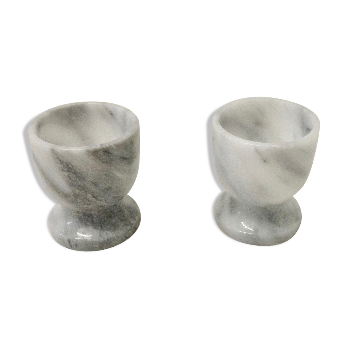 Egg cups in marble