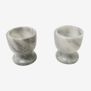 Egg cups in marble