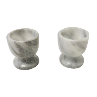 Egg cups in marble