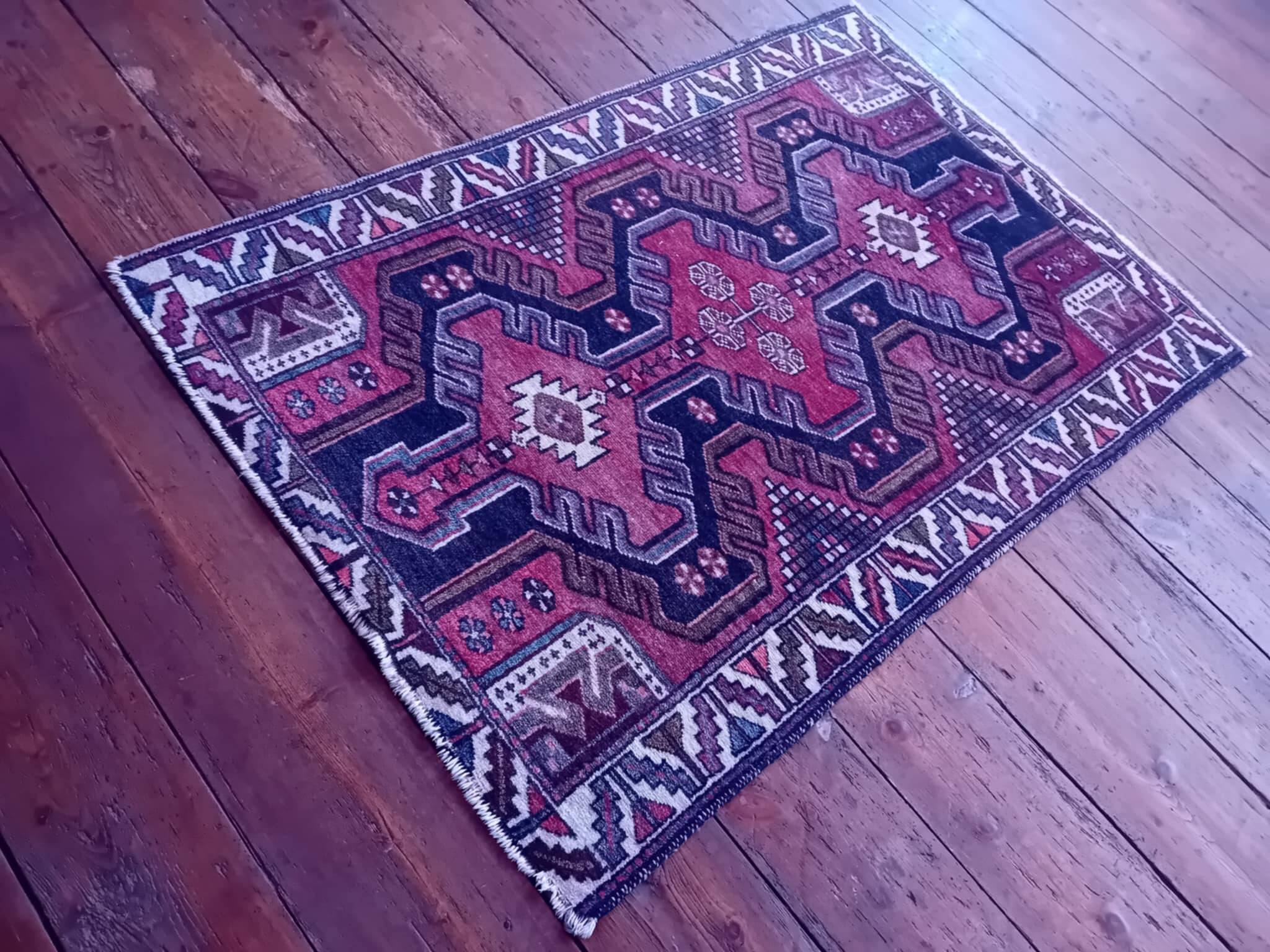Tapis Persan Hamadan fait main 147x100cm
