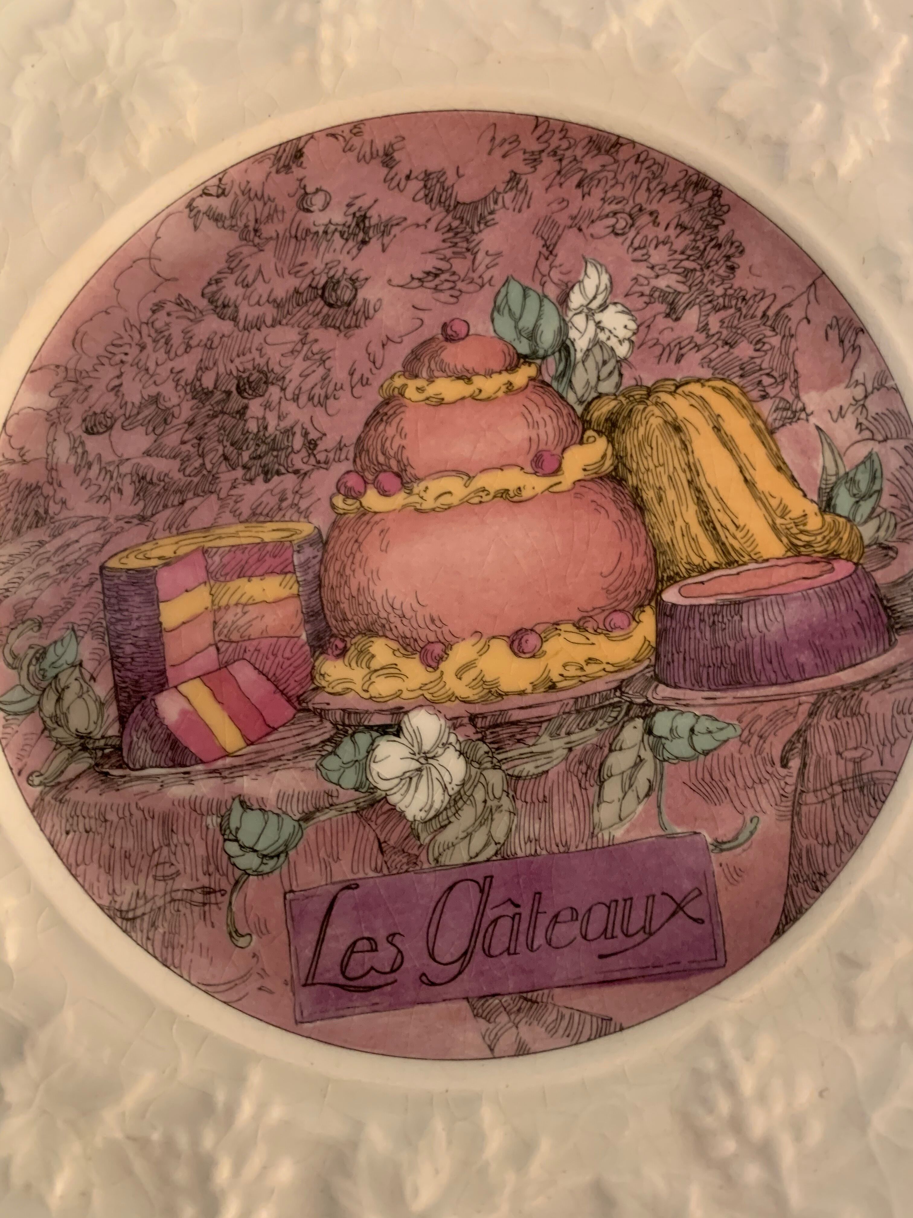 6 gien Marie-Pierre Boitard's Delights dessert plates