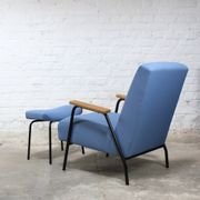 “Rio” armchair and bull ottoman by Pierre Guariche for Meurop 1962