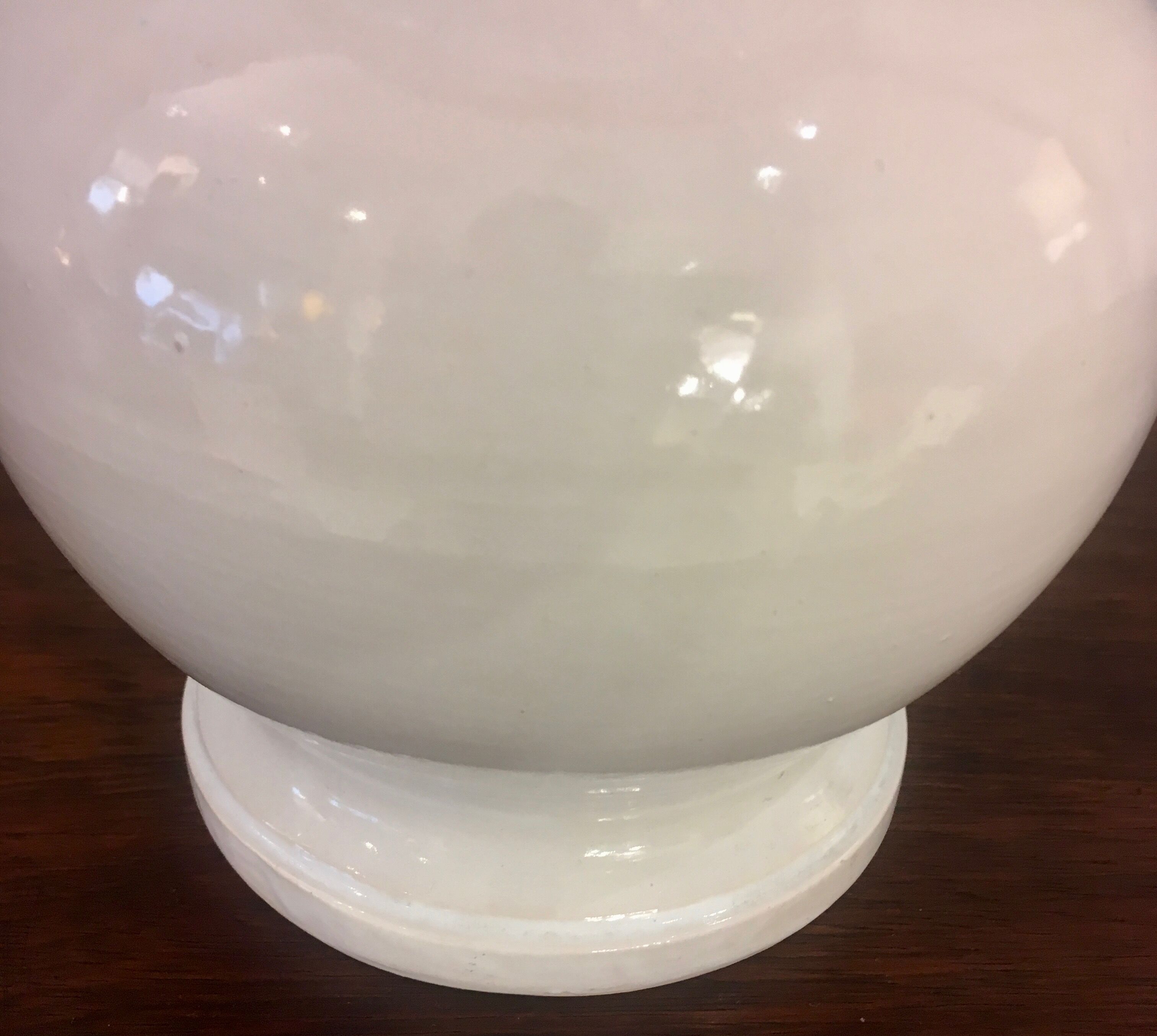 White ceramic lamp, 1960