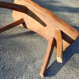 Brutalist solid wood table