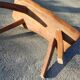 Brutalist solid wood table