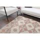 1970s Turkish Oushak Handmade Wool Cotton Beige Area Rug 134x211