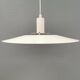 White slim hanging lamp from the Danish lamp produced by Lyfa, 1980s