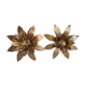 Wall light gold metal sheets