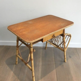 Rattan desk