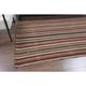 Vintage Turkish Oushak Handmade Wool Cotton Brown Kilim Area Rug 136x214