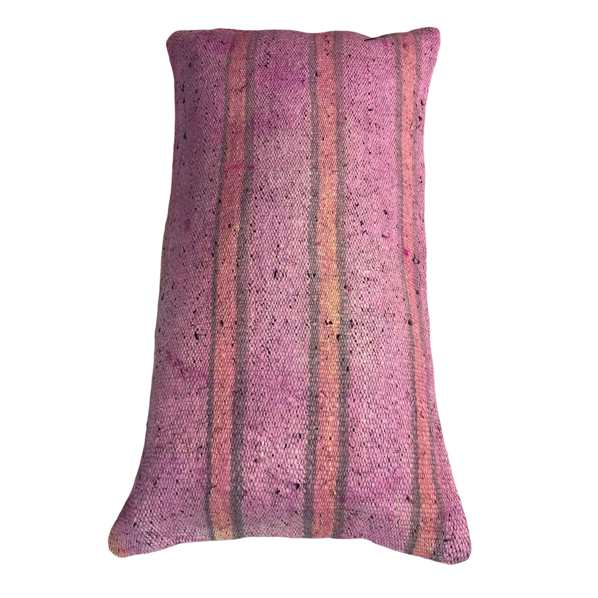 Vintage turkish kilim cushion cover , 30 x 60 cm