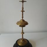 Brass collared candle holders