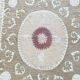 Vintage hand-embroidered tablecloth 145x154 cm