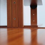 1950s teak modular wall unit with drop-front bar