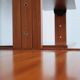 1950s teak modular wall unit with drop-front bar