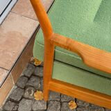 Daybed of the 60s vintage in wood and fabric