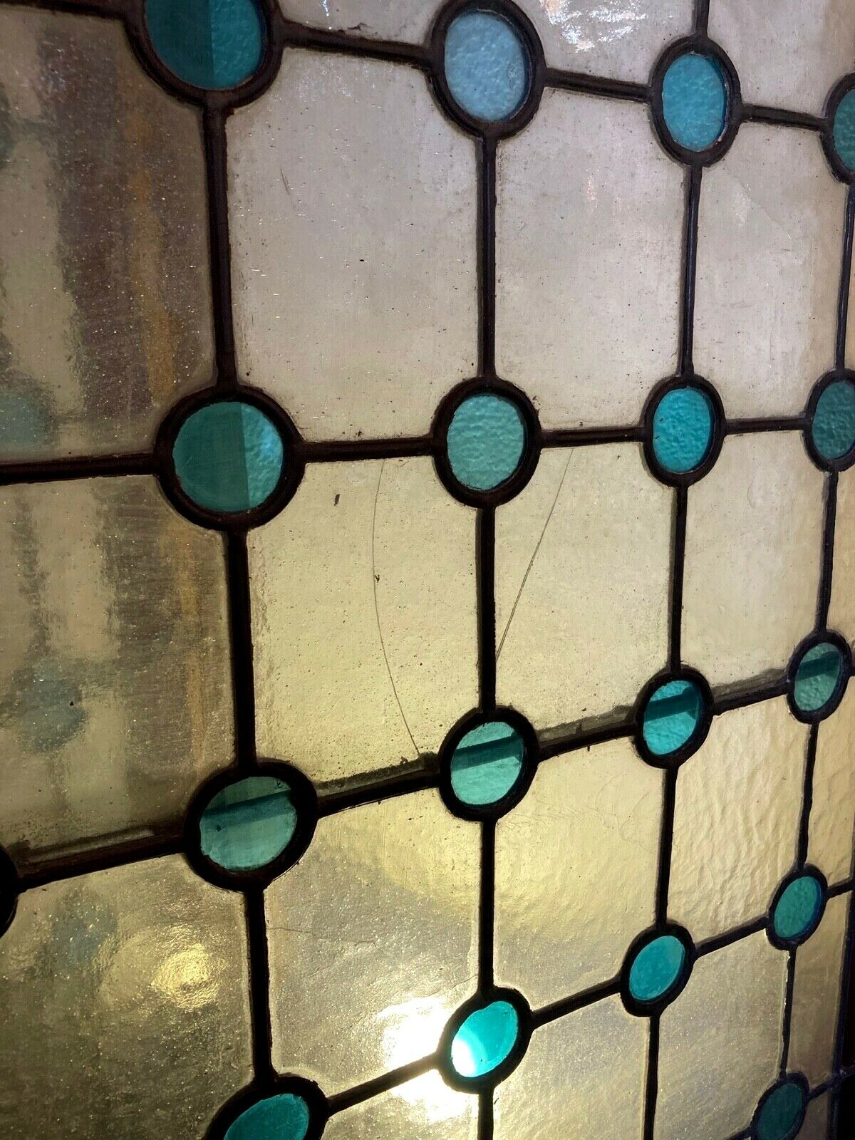 Stained glass windows for separation or partition