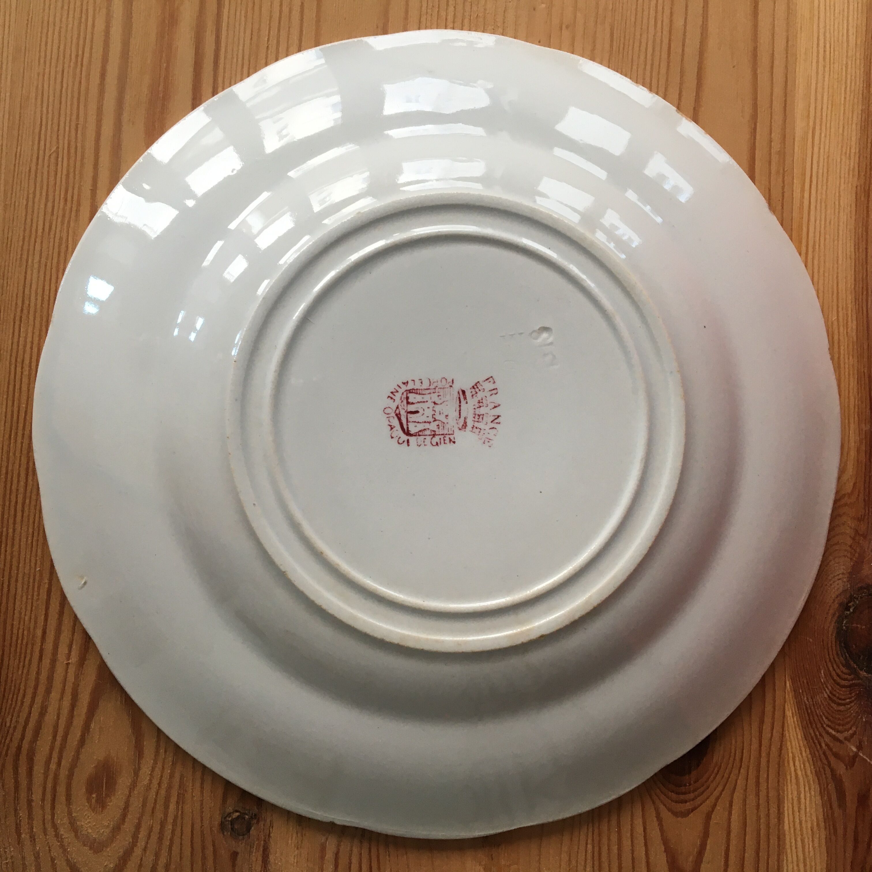 talking plate Jeanne d'Arc Gien