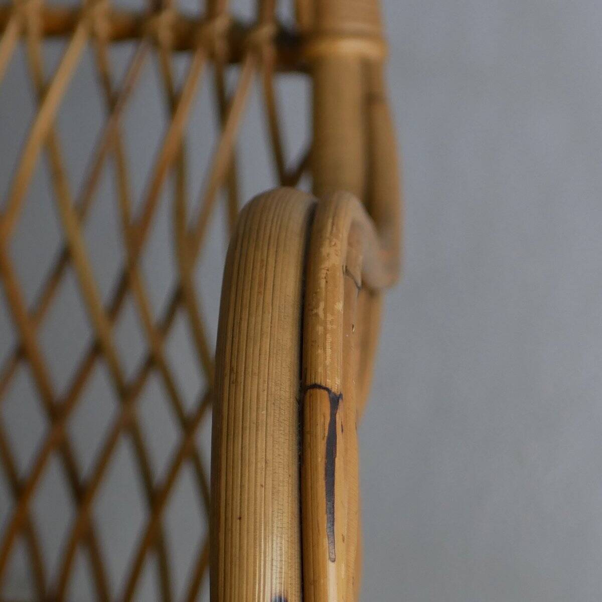 Fauteuil en rotin Gervasoni, années 1960