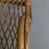Fauteuil en rotin Gervasoni, années 1960