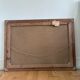 Large vintage original landscape dog oil painting