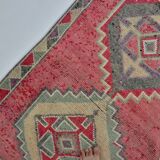 Vintage Handknotted Wool Runner Rug sku 2061