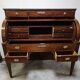 Louis XVI style cylinder desk in mahogany with a double system.