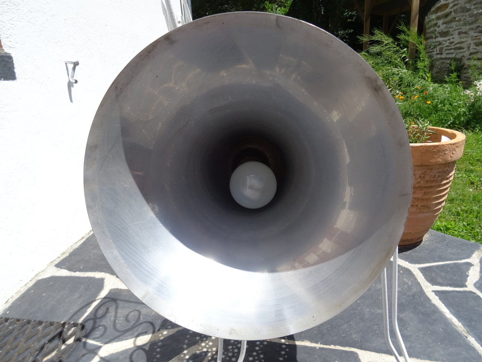 Mahogany art deco floor lamp