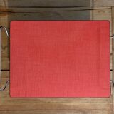 Service tray in red formica
