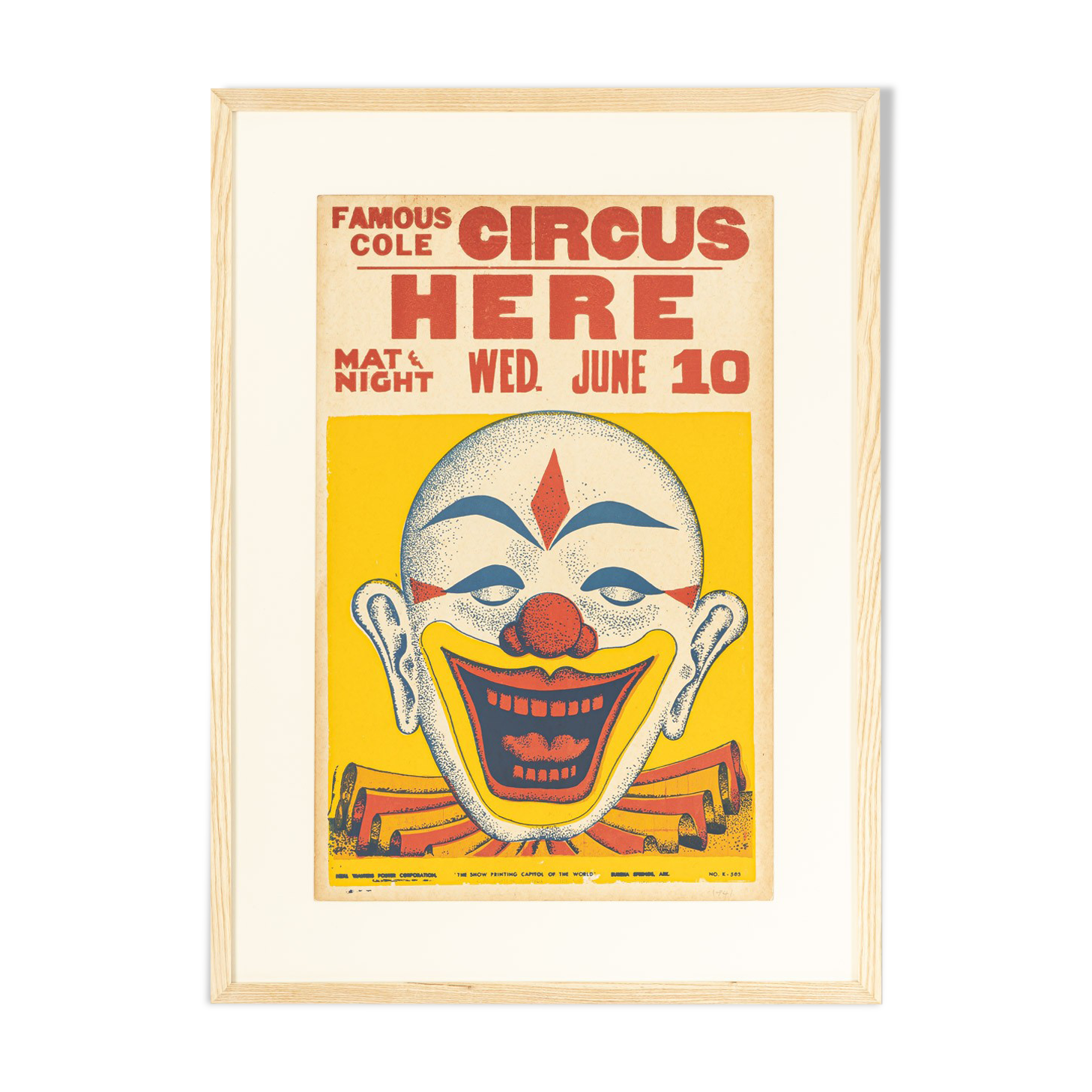 1940s circus poster