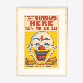 Affiche de cirque des années 1940