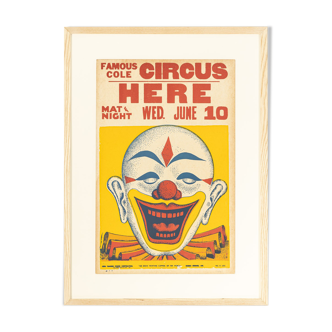 Affiche de cirque des années 1940