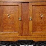 Vintage buffet in light and black oak
