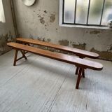 Pair of bench early 1900 oak