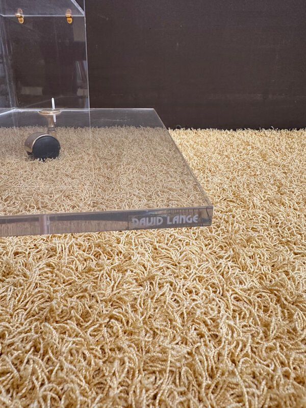 Meuble hi-fi en altuglass David Lange