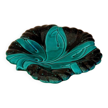 Plat Verceram en forme de feuille