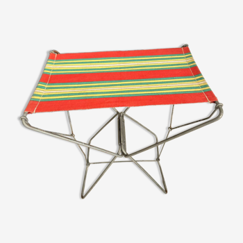 Vintage canvas folding stool