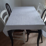 Embroidered damask square sheet