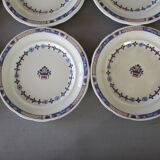 12 bread plate dessert Rouen E. Bourgeois