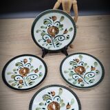 Set 4 plates Boch Argenteuil