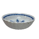 Rambervillers, old earthenware dish with blue decoration, 19th century
